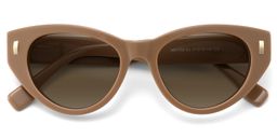 Azura Brown Cat eye Sunglasses1