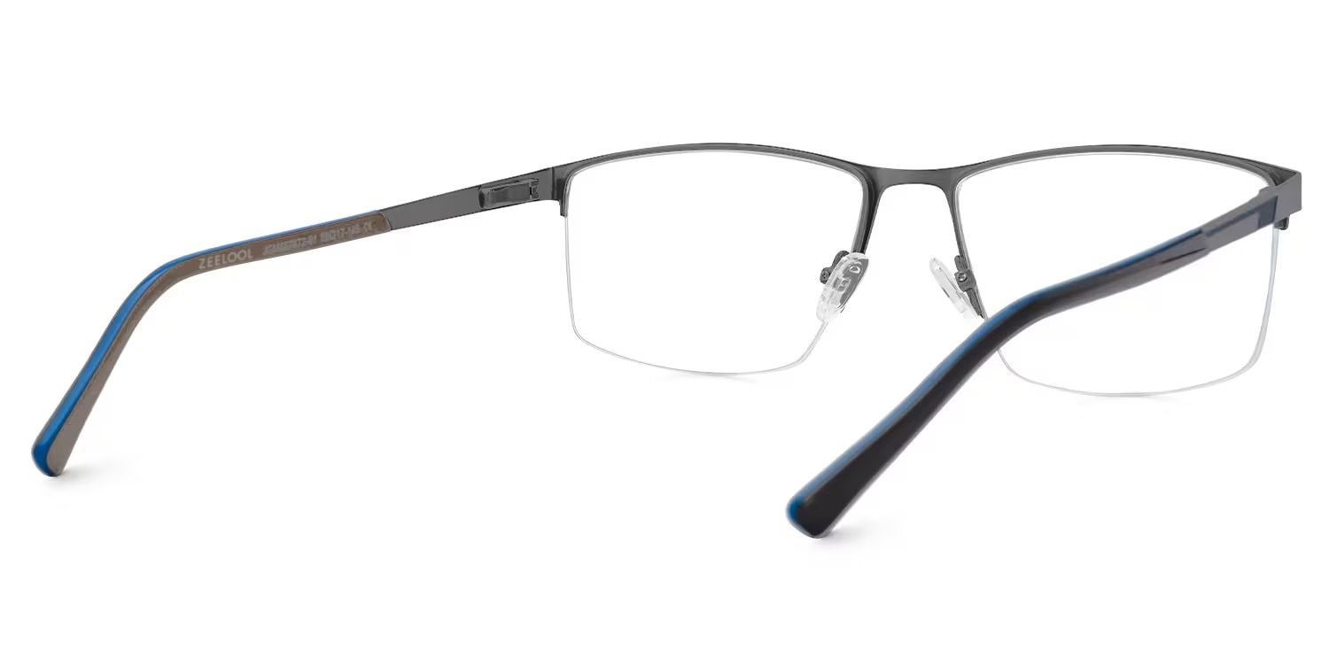 Graniela Eyeglasses in Rectangle Gray Frame | Zeelool3