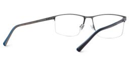 Graniela Gray Rectangle Glasses3