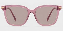 Jacqui Pink Rectangle Sunglasses0