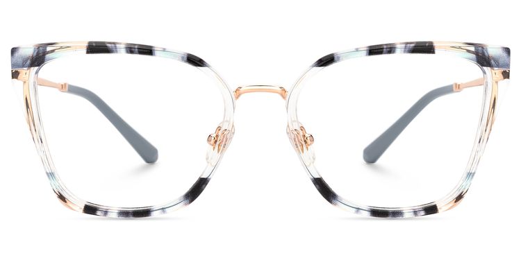Martins Blue Rectangle Glasses