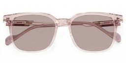 Chloe Pink Clear Square Sunglasses1