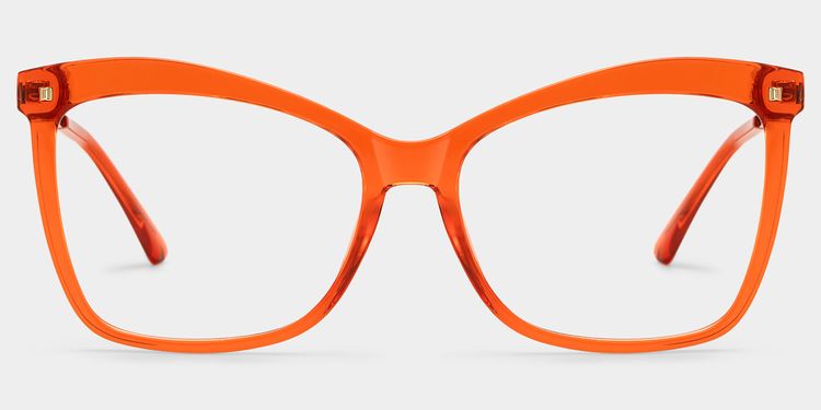 Isaebella Orange Butterfly Glasses