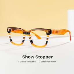 Pride Multicolor Square Glasses0