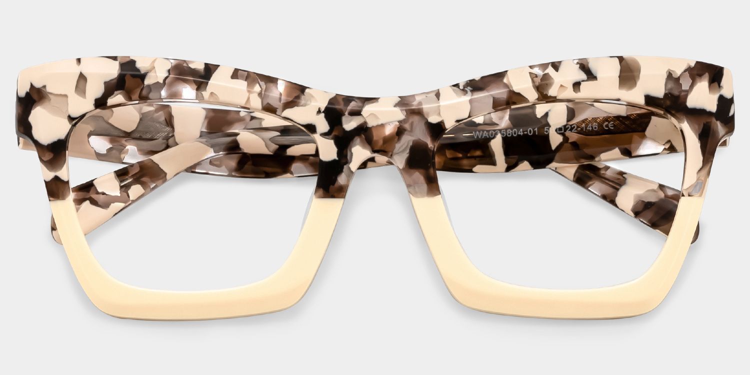Benitez Square Two-Tone Frame and Prescription Glasses | ZEELOOL1