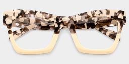 Benitez Two-Tone Rectangle Glasses1