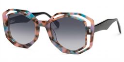 Bobbie Pink-Tortoise Oval Sunglasses1