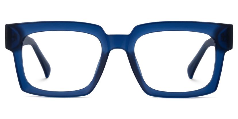 Amadeo Blue Rectangle Glasses