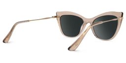 Indira Beige Cat eye Sunglasses3
