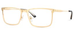Roxana Gold Rectangle Glasses3