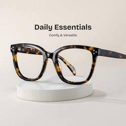 Scarlett Tortoise Square Glasses0