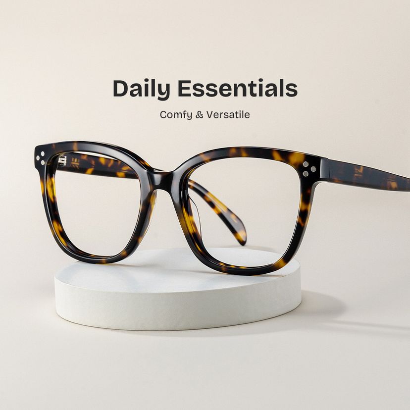 Scarlett Tortoise Square Glasses