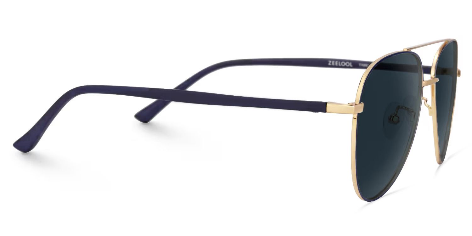 Paige Metal Blue-Gold Frame Sunglasses | ZEELOOL3