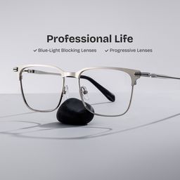 Marshall Silver Browline Glasses0