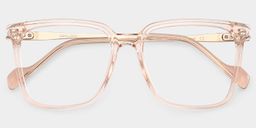 Zeyna Beige Square Glasses1