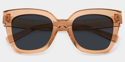 Malcolm Beige Square Sunglasses1