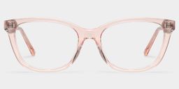 Cassia Pink Rectangle Glasses1