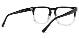 Matherne Black-Clear Square Glasses3