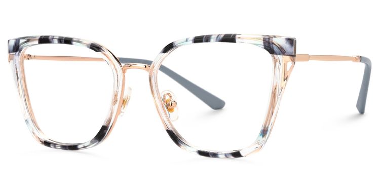 Martins Blue Rectangle Glasses