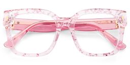 Scicluna Pink Square Glasses2