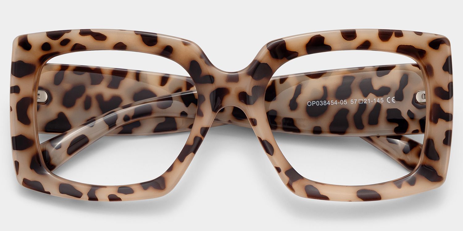 Yael Square Light-Tortoise Glasses | Zeelool Glasses2