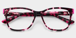 Eva Pink Tortoise Rectangle Glasses2
