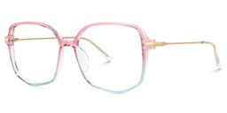 Payton Pink-Blue Geometric Glasses1