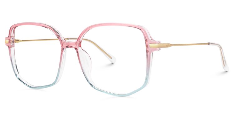 Payton Pink-Blue Geometric Glasses