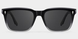 Fletcher Black Rectangle Sunglasses0