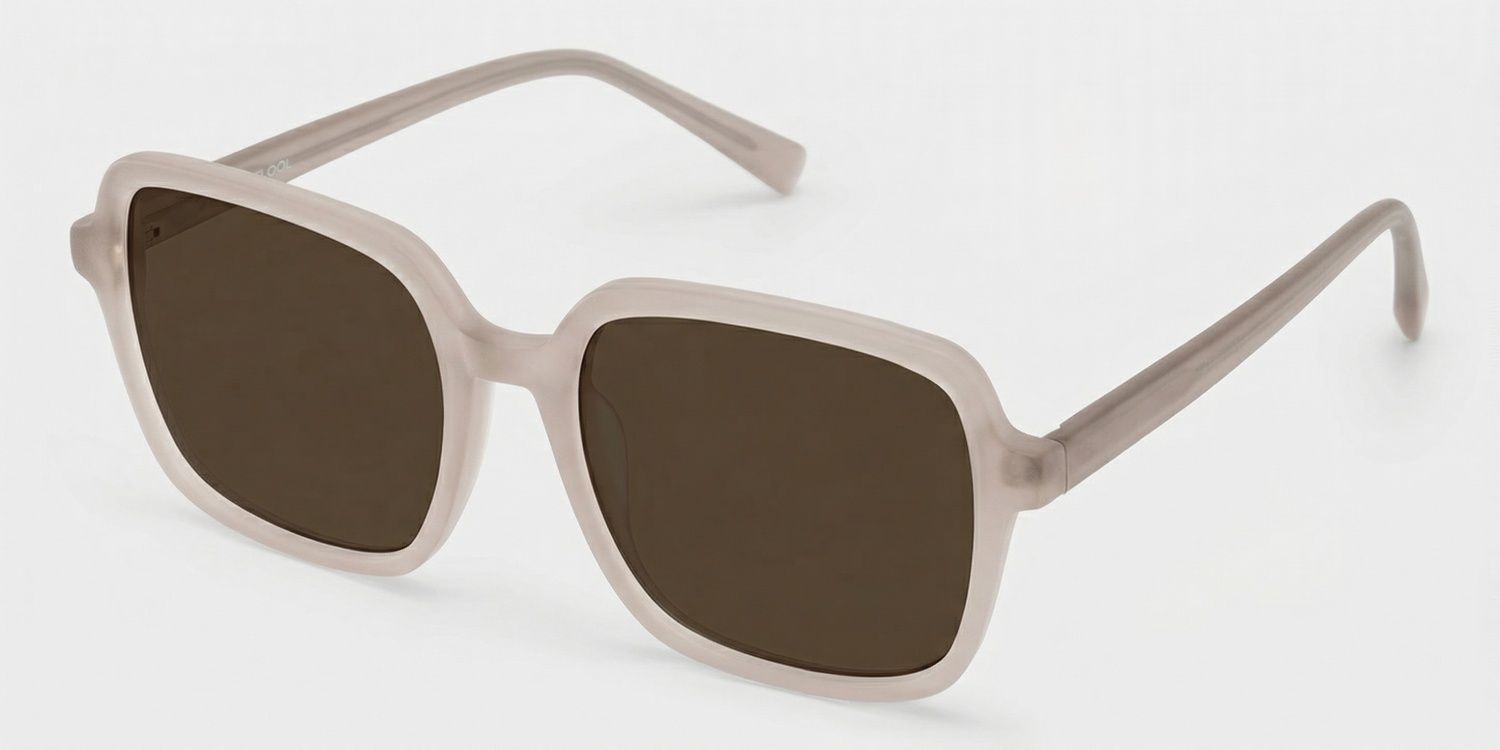 Kenneth Square Khaki Sunglasses for Women & Men | ZEELOOL2