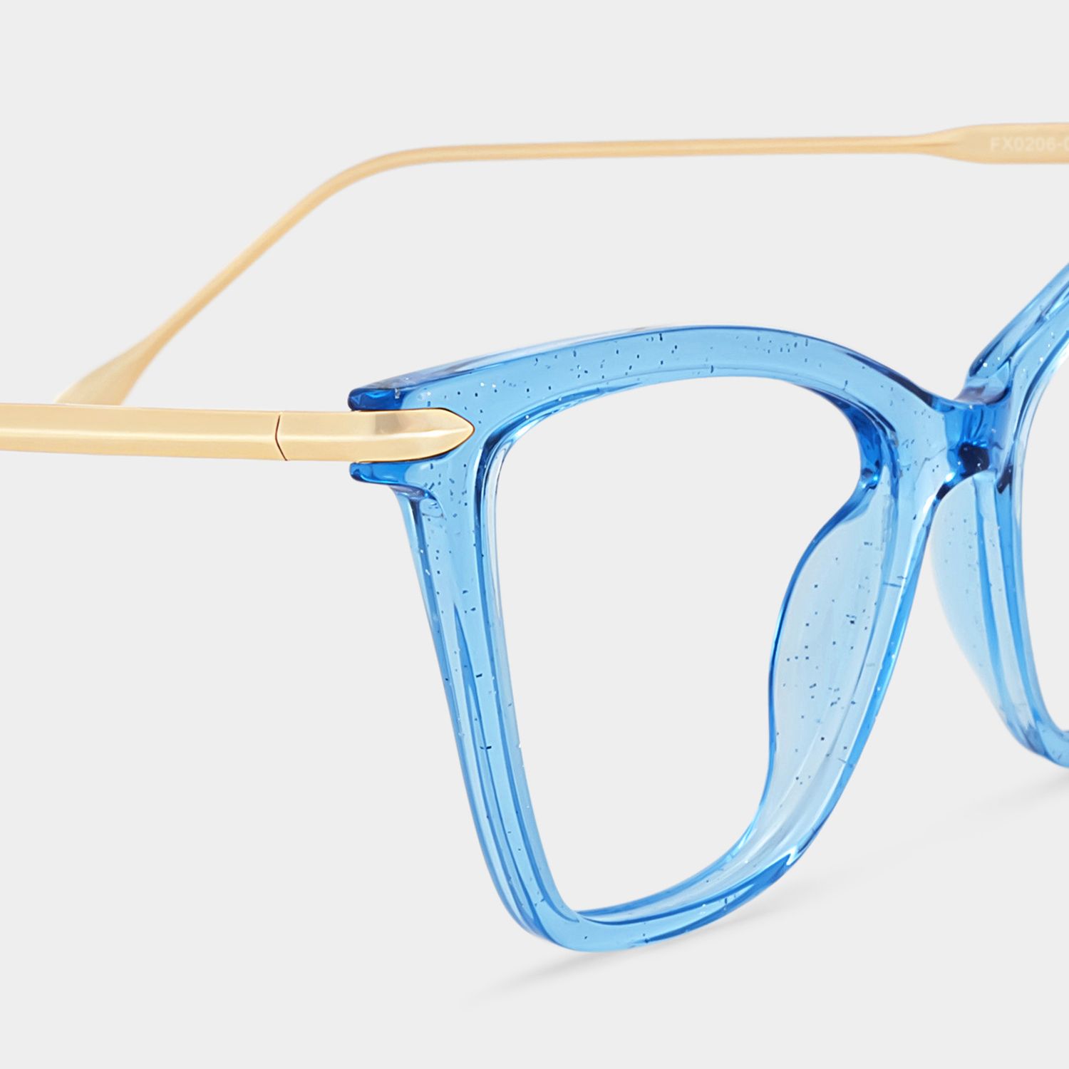 Hilary Butterfly Blue Frame Glasses for Women | ZEELOOL4