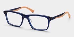 Bastian Blue Rectangle Glasses3