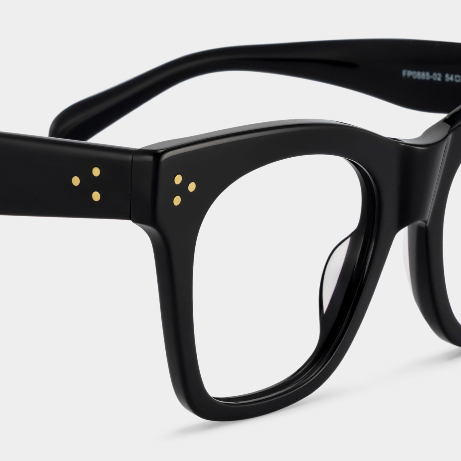 Gordon Rectangle Black Eyeglasses & Glasses Frames4