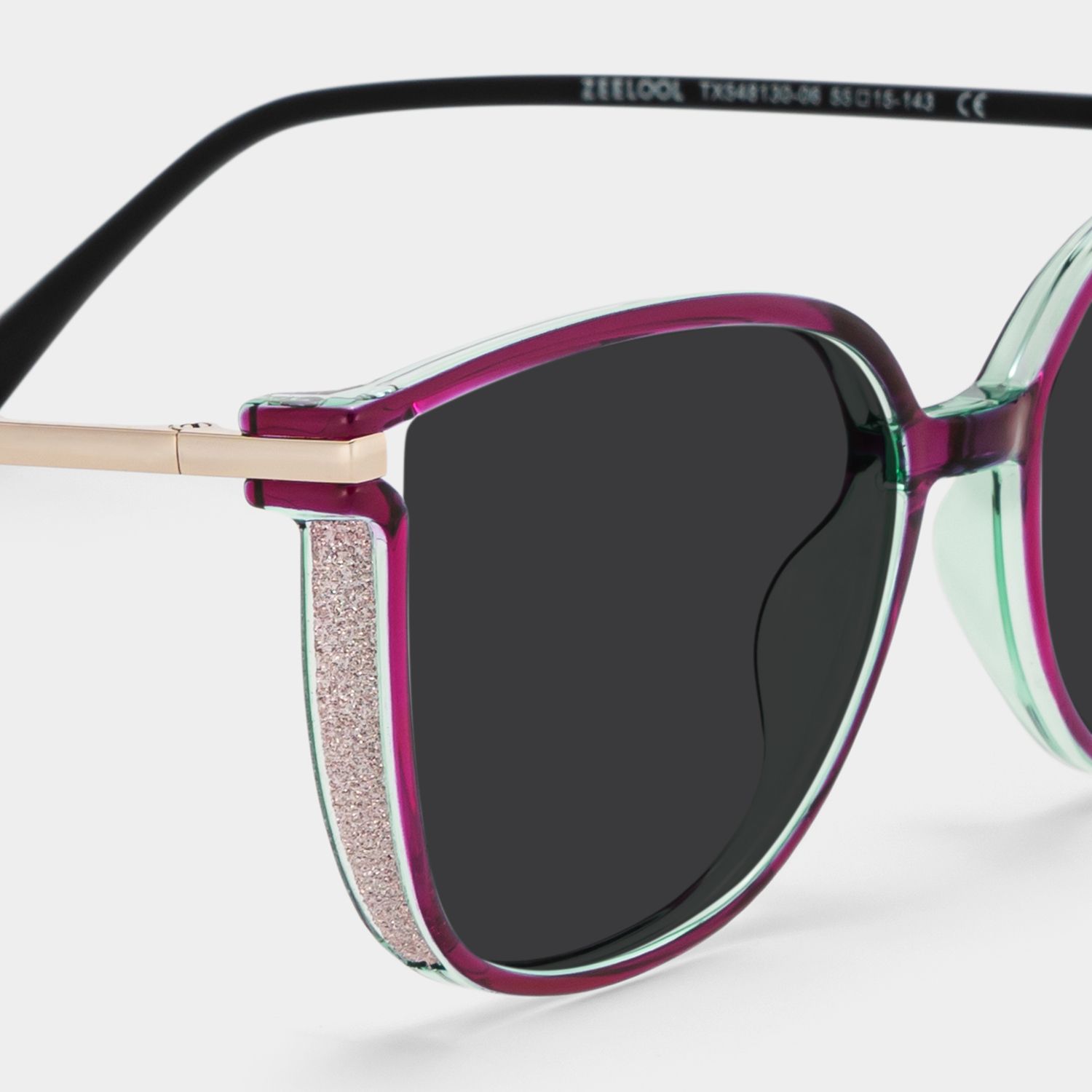 Rodz Square Purple Frame Sunglasses Online Sale | ZEELOOL4