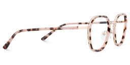 Mitchell Pink Tortoise Geometric Glasses4
