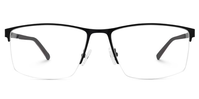 Graniela Black Rectangle Glasses