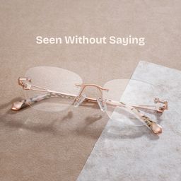 Seth Rose Gold Rectangle Glasses1