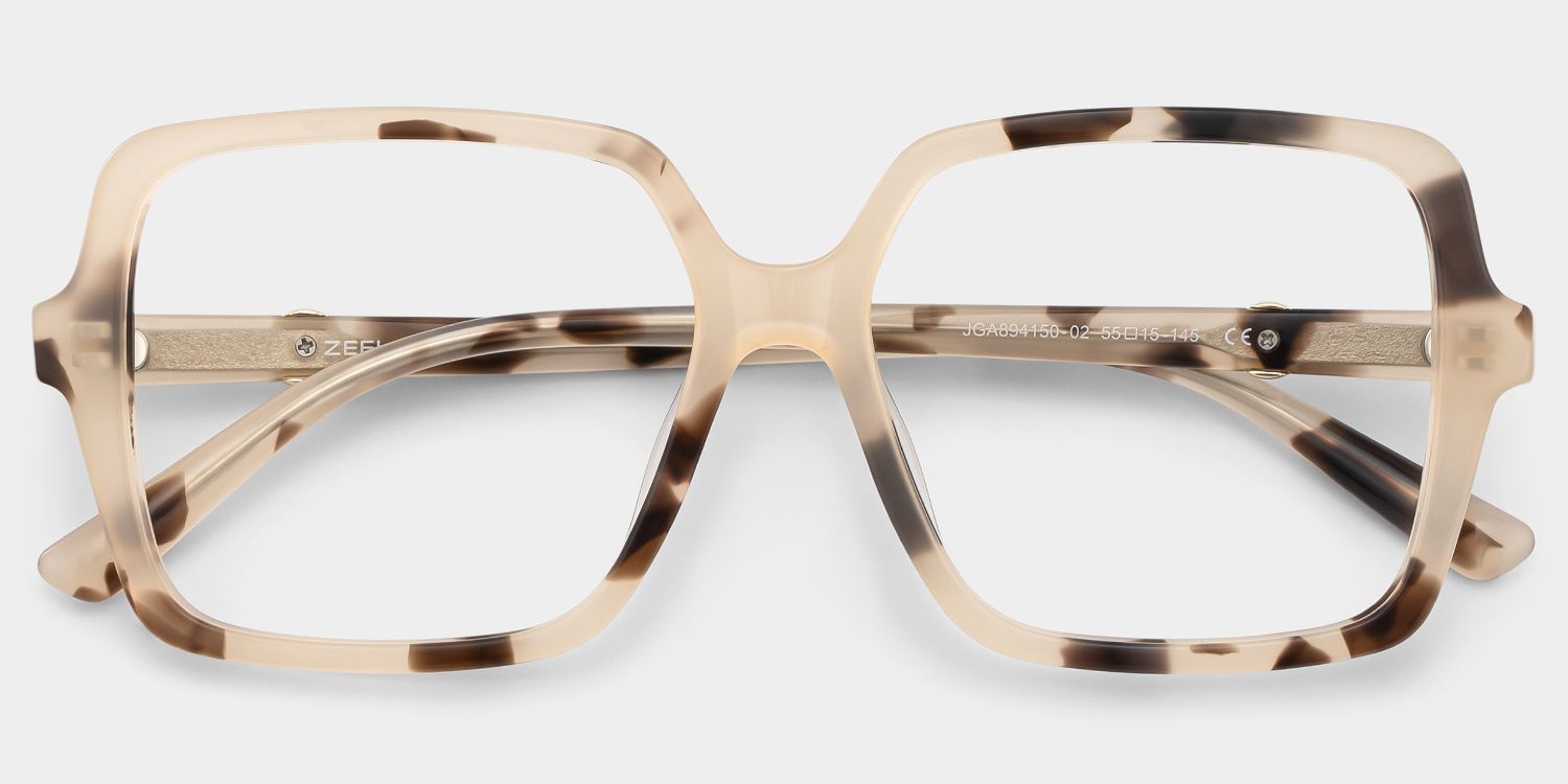 Tortoise Shell Square Elena Eyeglasses — Classic Style | ZEELOOL2