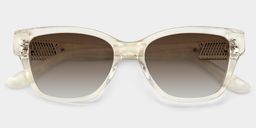 Miranda Clear Yellow Cat eye Sunglasses3