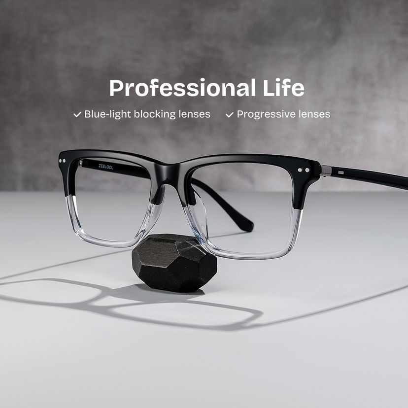Harper Two-tone Rectangle Glasses