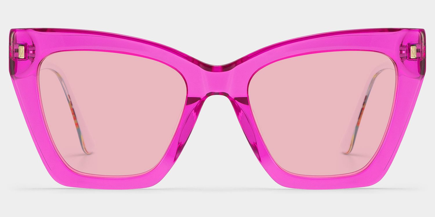 Mackey Pink Butterfly Polarized Sunglasses for Driving | ZEELOOL0