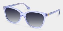 Isabella Clear Blue Square Sunglasses2