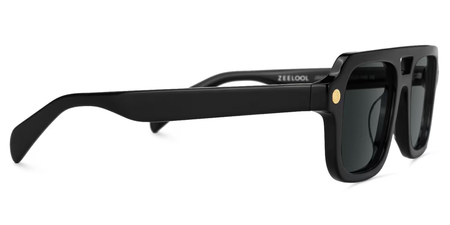 Ismail Aviator Black Sunglasses for Women & Men | ZEELOOL2