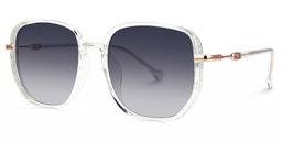 Joana Clear Geometric Sunglasses1