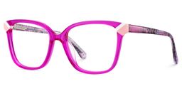 Nolan Neon Pink Square Glasses4