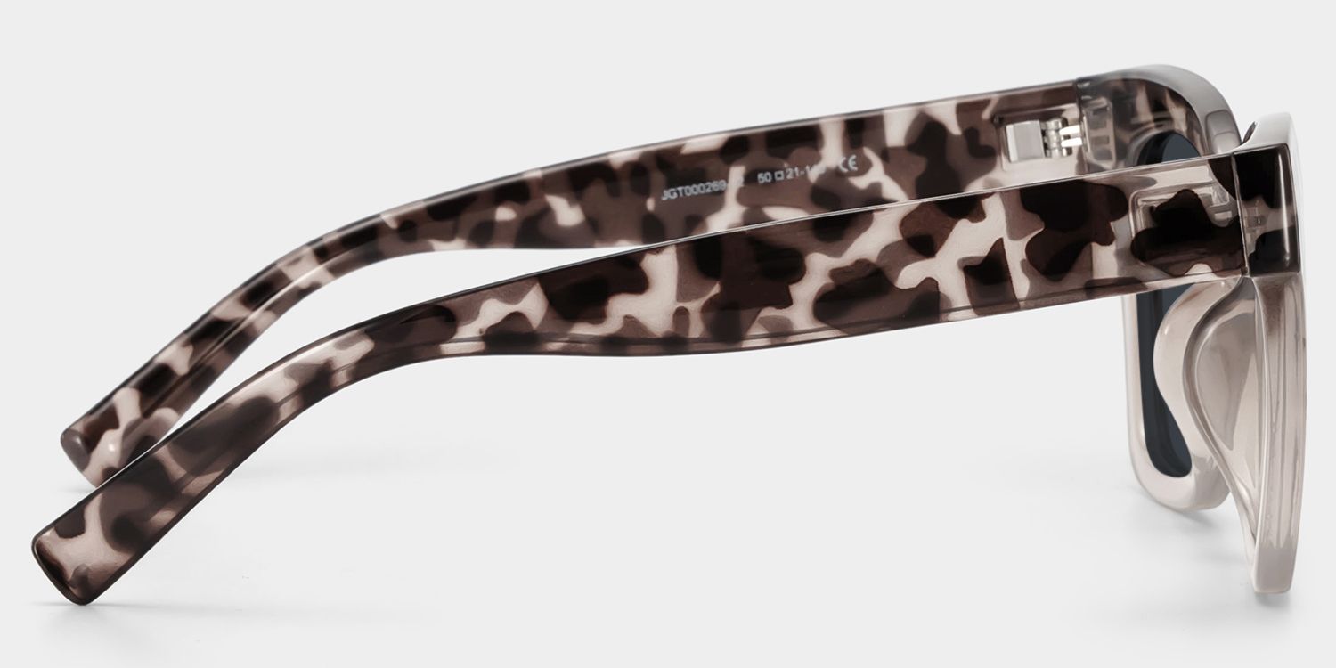 Malcolm Plastic Two-Tone Square Frame Sunglasses | ZEELOOL3