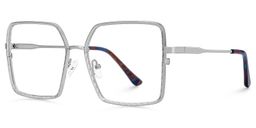 Toure Silver Square Glasses1