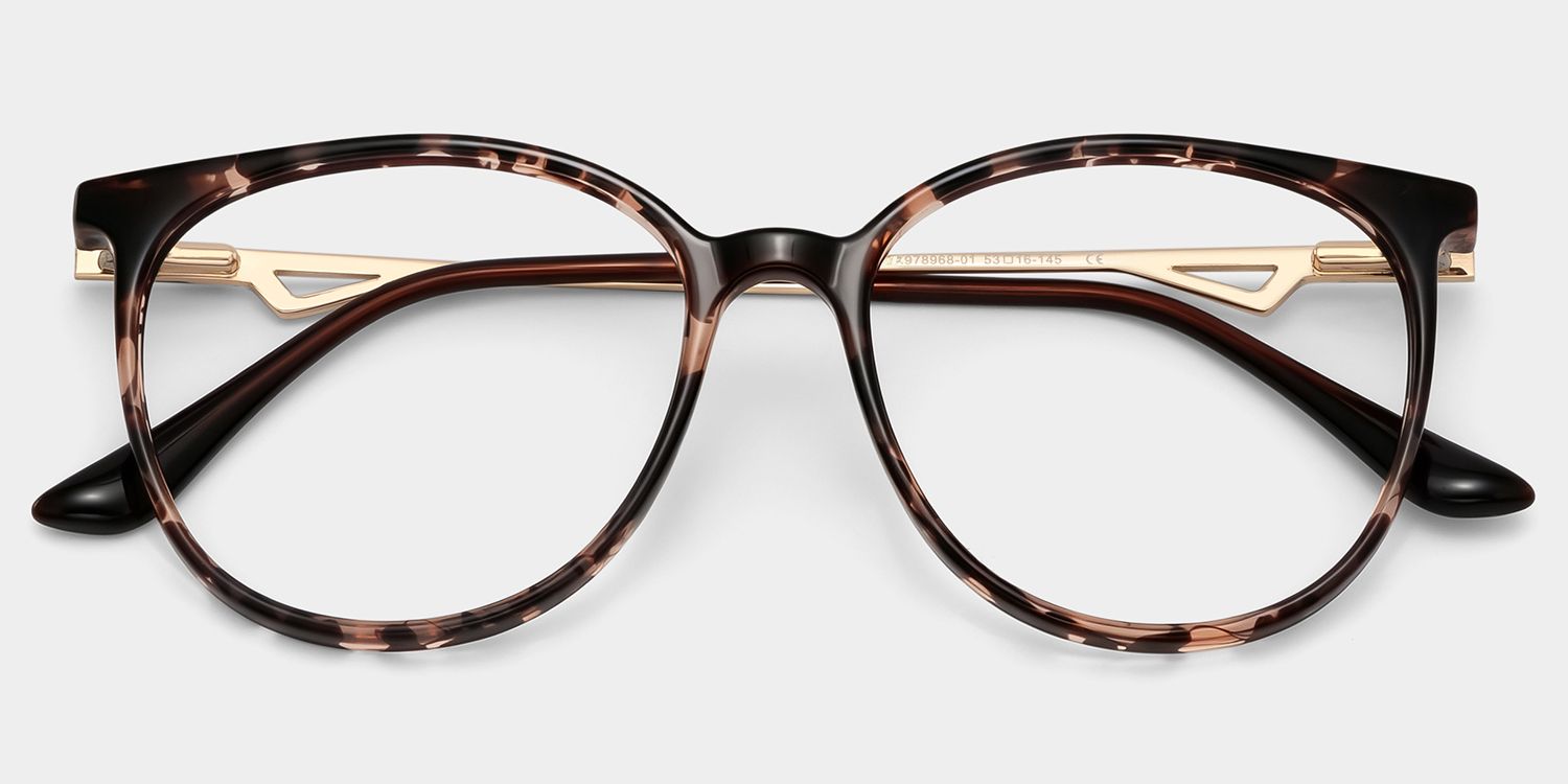 Chanty Round Tortoise Glasses with Ultra-Light Frame | ZEELOOL2