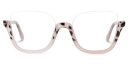 Kellina Two-Tone Square Glasses0
