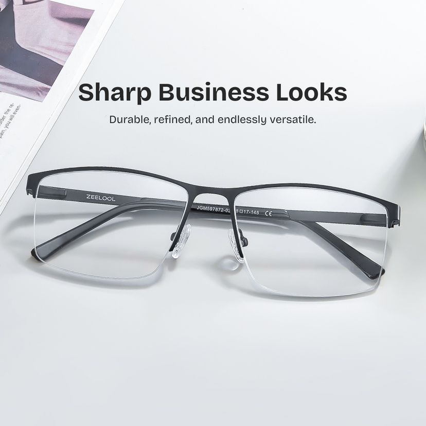 Graniela Black Rectangle Glasses
